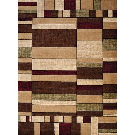 HOMERIC 5 ft. 3 in. x 7 ft. 6 in. Contours Echelon Area RugMulticolor HO858137